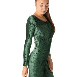 Leotard gymnastique en velours Lara