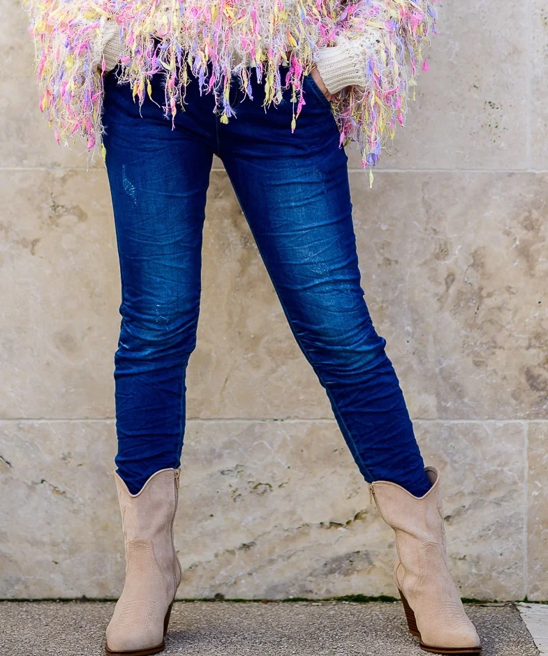 Boots santiags beige clair – Image 3