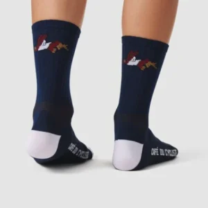Chaussettes de vélo bleu marine