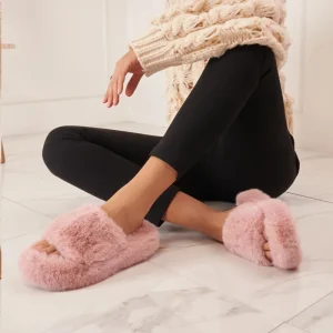 Chaussons compensés fourrés