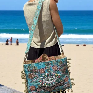 Grand sac d&rsquo;été bandoulière Boho chic