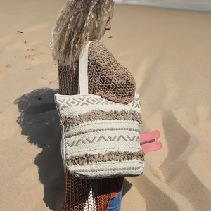 Grand sac en toile bohème