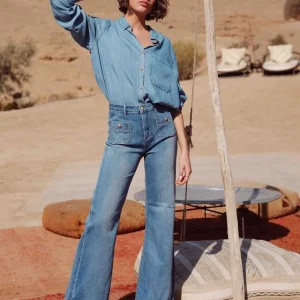 Jean denim pattes d&rsquo;Eph taille haute