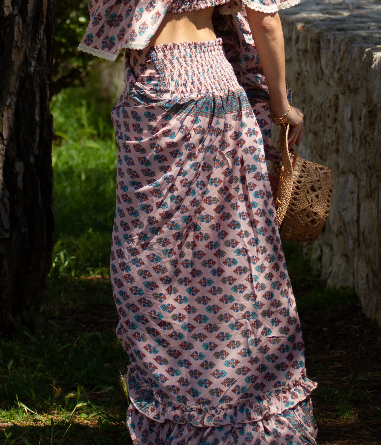 Jupe « Esmeralda » en soie imprimée – Image 3