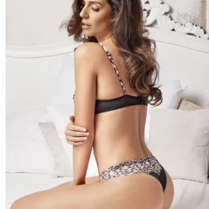 Tanga brésilien tulle et dentelle