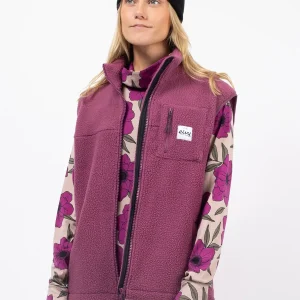 Veste sans manches polaire Lumberjackie Sherpa Violet