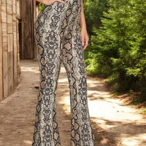 Pantalon flare imprimé ultra fashion