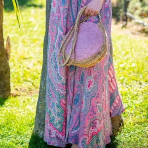 Petit panier rond en jute naturelle