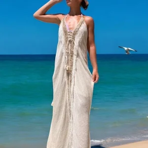 Robe dos nu 100% boho chic fait main
