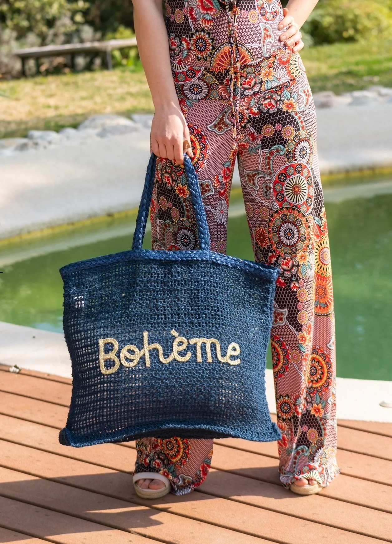 Grand sac de plage en macramé BOHEME – Image 3