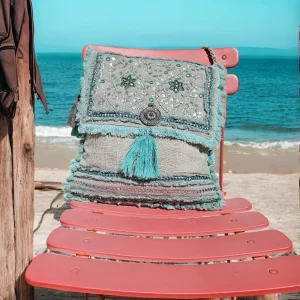 Grand sac à main hippie chic en toile