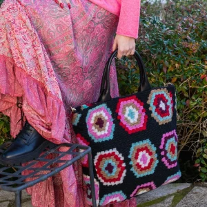 Sac crocheté années sixties