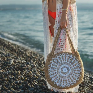 Panier rond en jute 100% boho chic