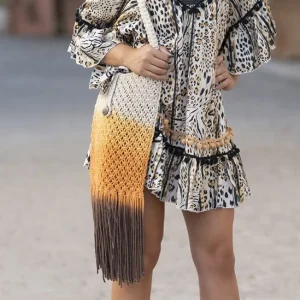 Sac bandoulière hippie chic en macramé