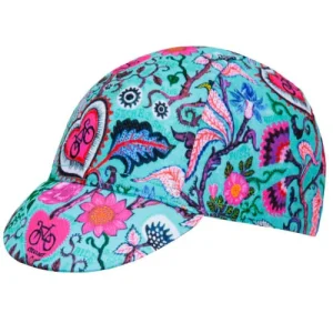 Casquette de vélo Secret Garden Aqua