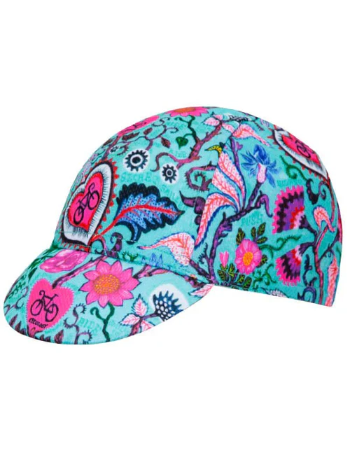 Casquette de vélo Secret Garden Aqua