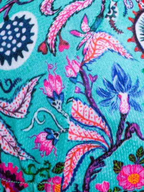 Casquette de vélo Secret Garden Aqua – Image 5