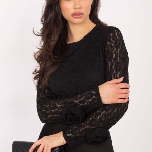 Blouse en dentelle noir