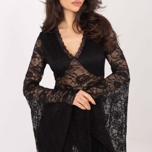 Blouse en dentelle noir