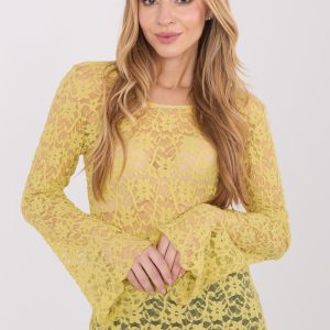 Blouse en dentelle vert