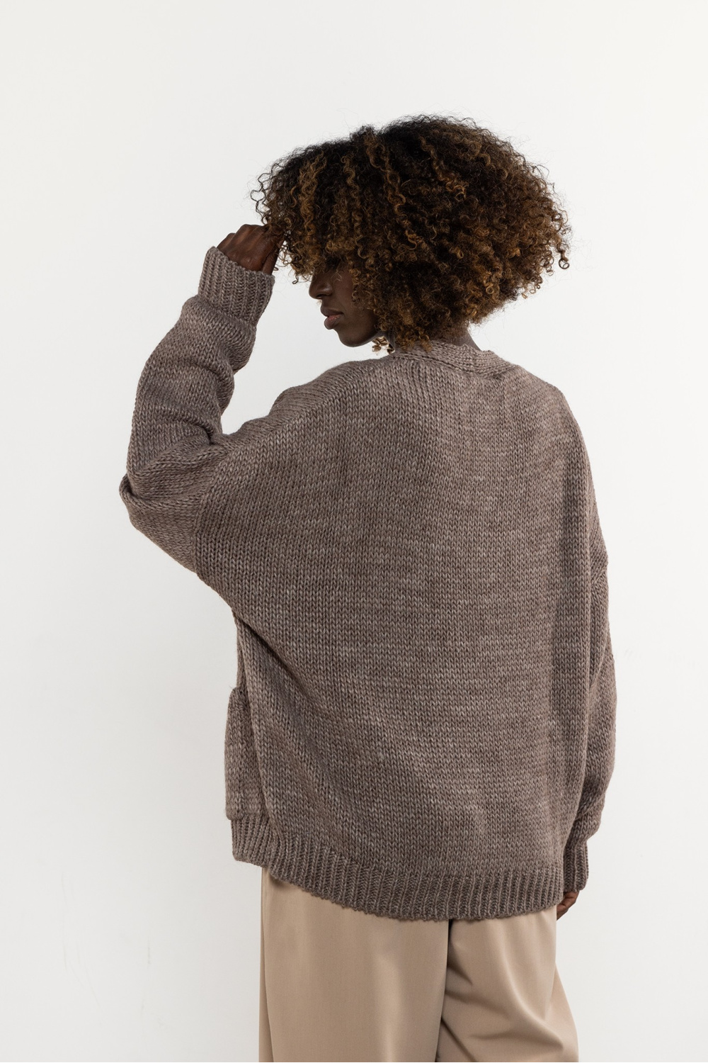 Cardigan brun – Image 4