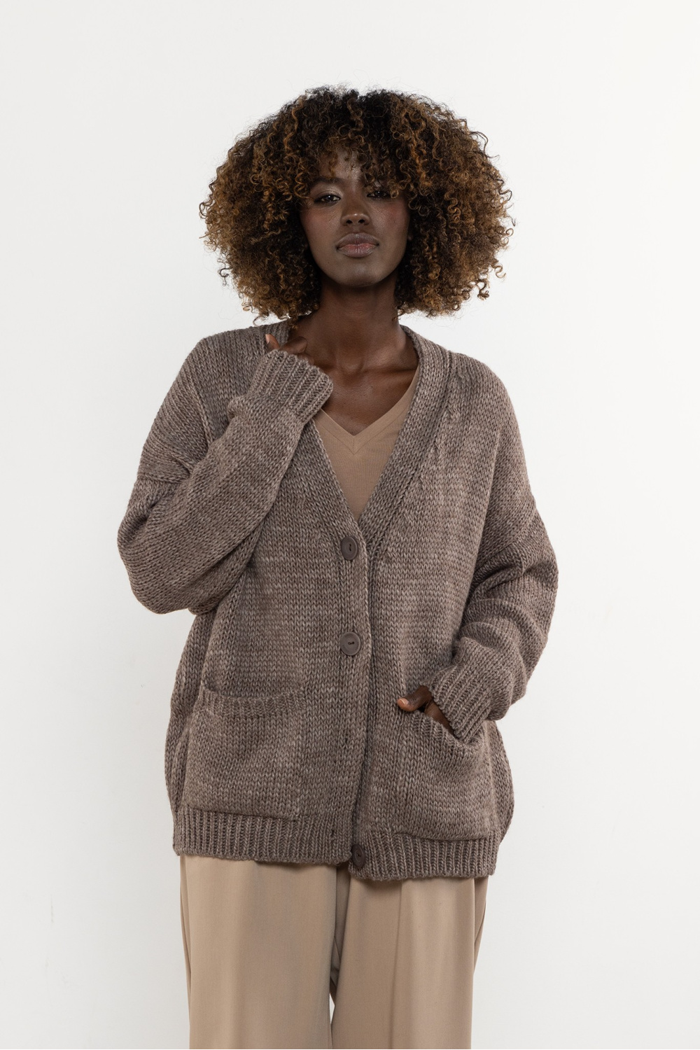Cardigan brun – Image 5