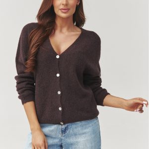 Cardigan brun