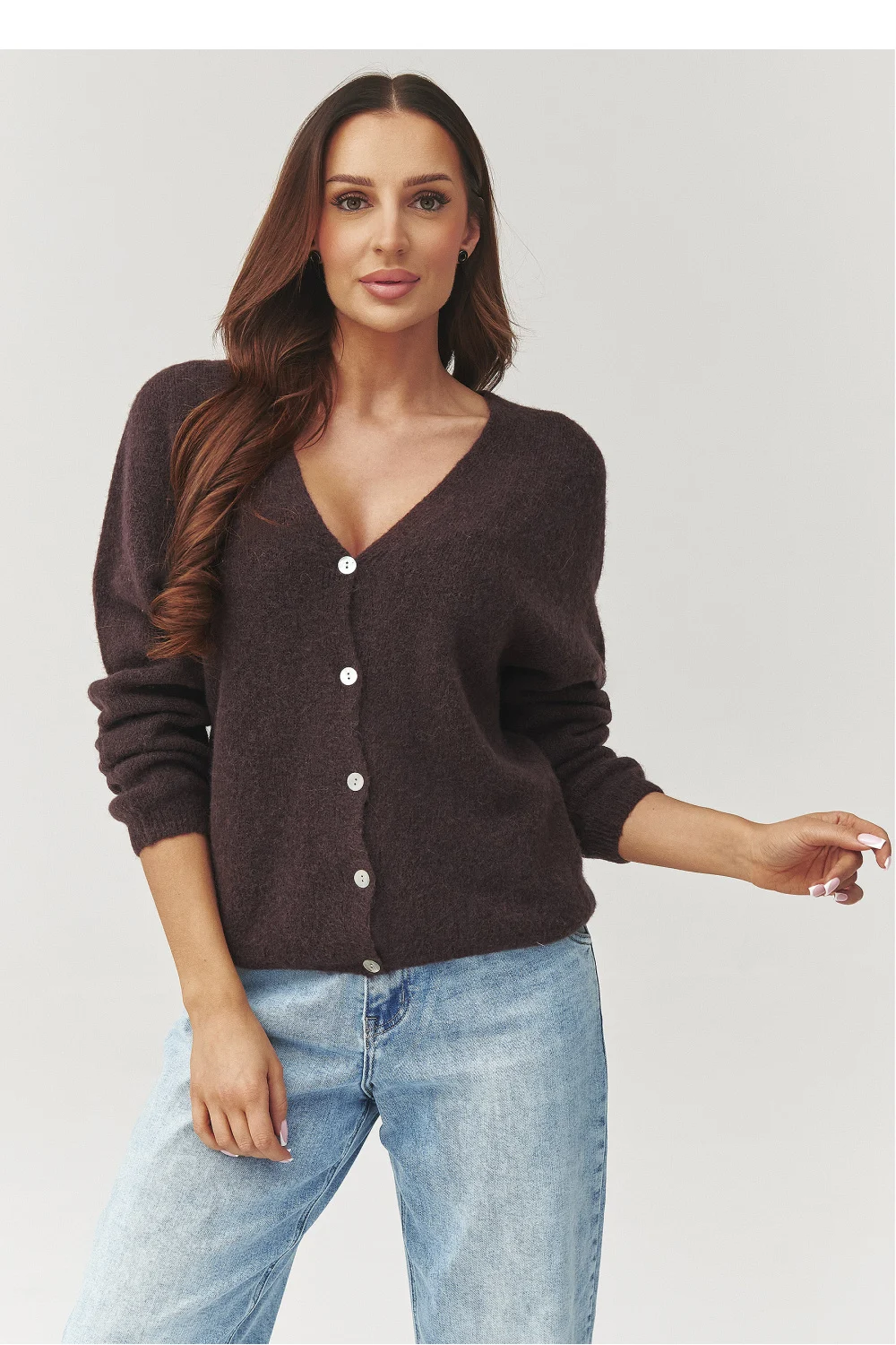 Cardigan brun – Image 2