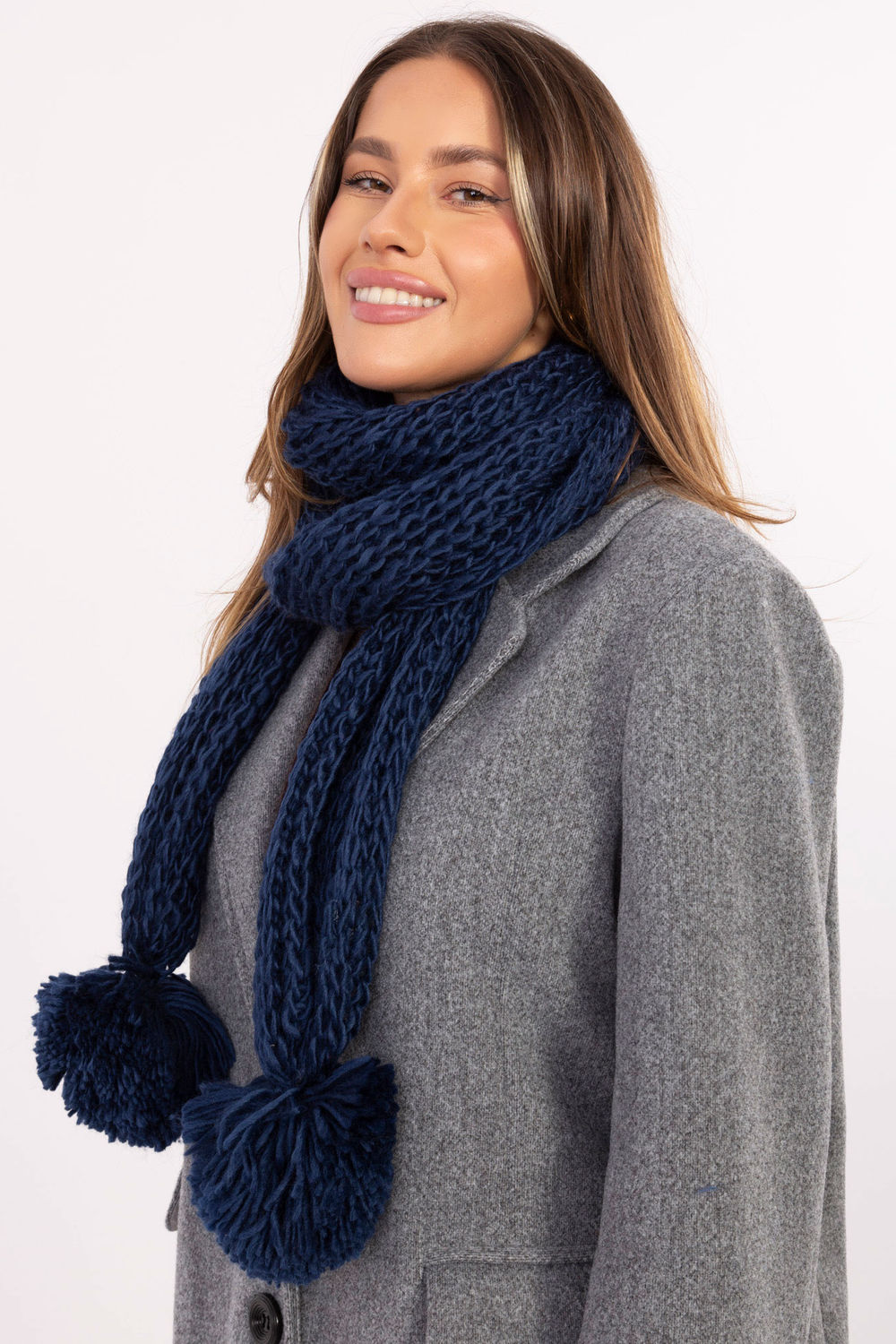 Châle bleu marine – Image 3