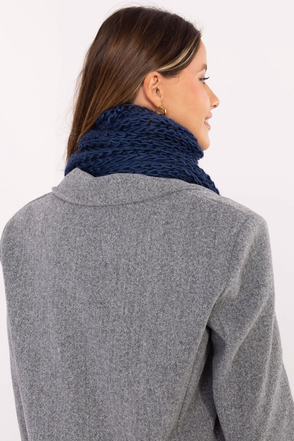 Châle bleu marine – Image 4