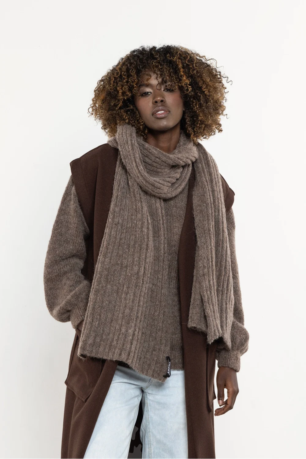 Châle brun – Image 2