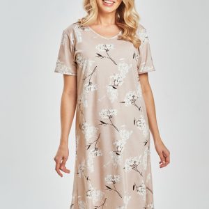 Chemise de nuit beige