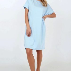 Chemise de nuit bleue