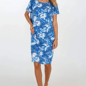 Chemise de nuit bleue