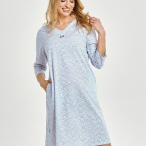 Chemise de nuit bleue