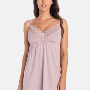 Chemise de nuit brune