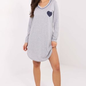 Chemise de nuit grise