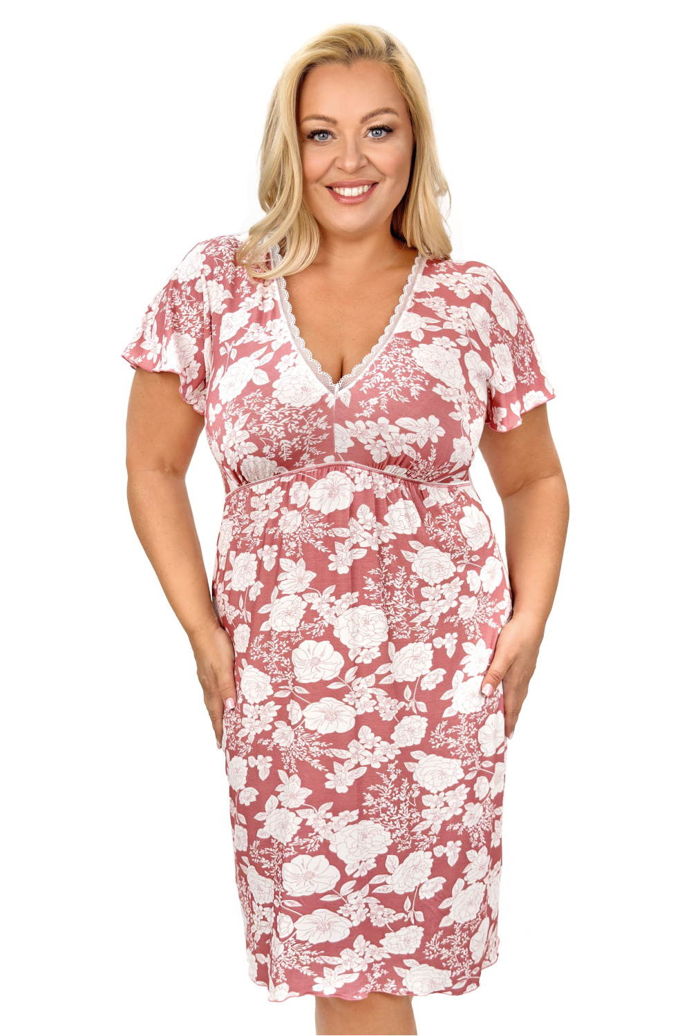 Chemise de nuit rosé