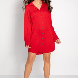 Chemise de nuit rouge