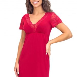 Chemise de nuit rouge