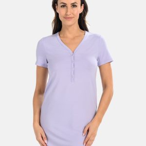 Chemise de nuit violette