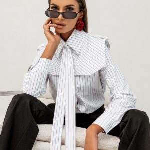 Chemise manche longue beige