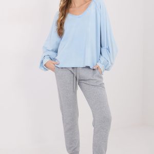 Chemise manche longue bleue