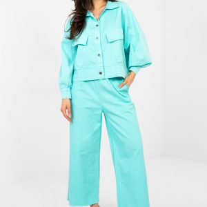 Chemise manche longue bleue