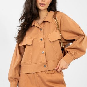 Chemise manche longue orange