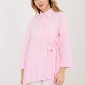 Chemise manche longue rosé