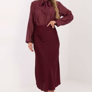 Chemise manche longue rouge