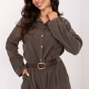 Chemise manche longue verte