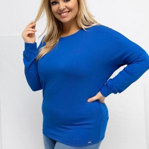 Chemisier grande taille bleu