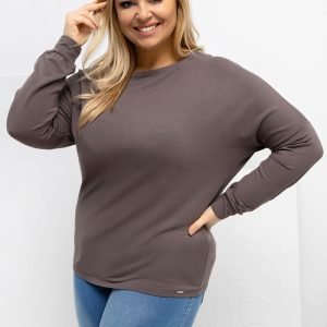 Chemisier grande taille brun